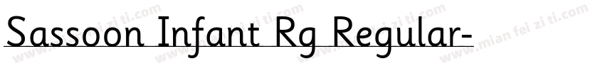 Sassoon Infant Rg Regular字体转换